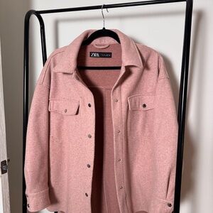 Zara Women's Blush Utility Jacket